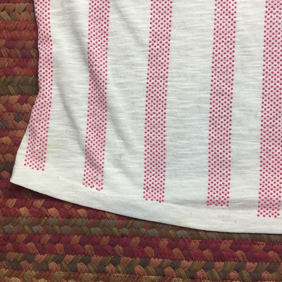 ๐ฅ VERTICAL PINK STRIPE POCKET BOXY TANK 2B BEBE - Picture 3 of 6